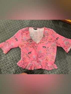 Floral Peplum Top - top shop